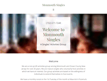 Tablet Screenshot of monmouthsinglesnj.com